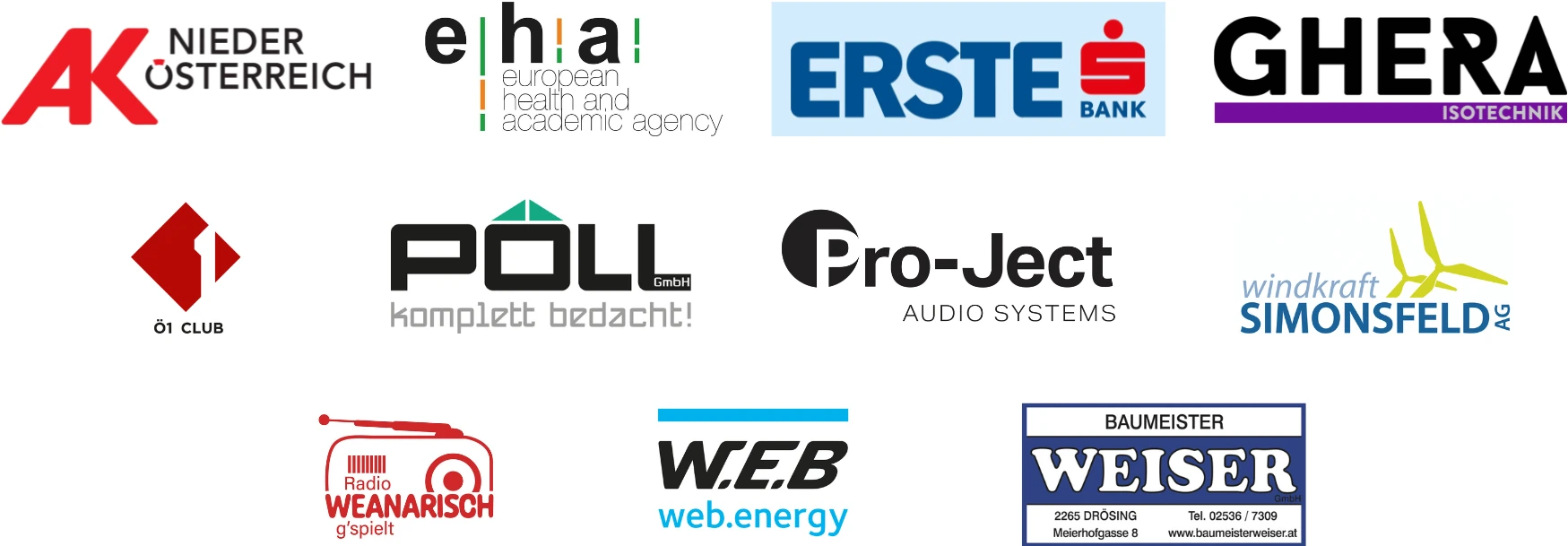 Logos Hauptsponsoren 2026